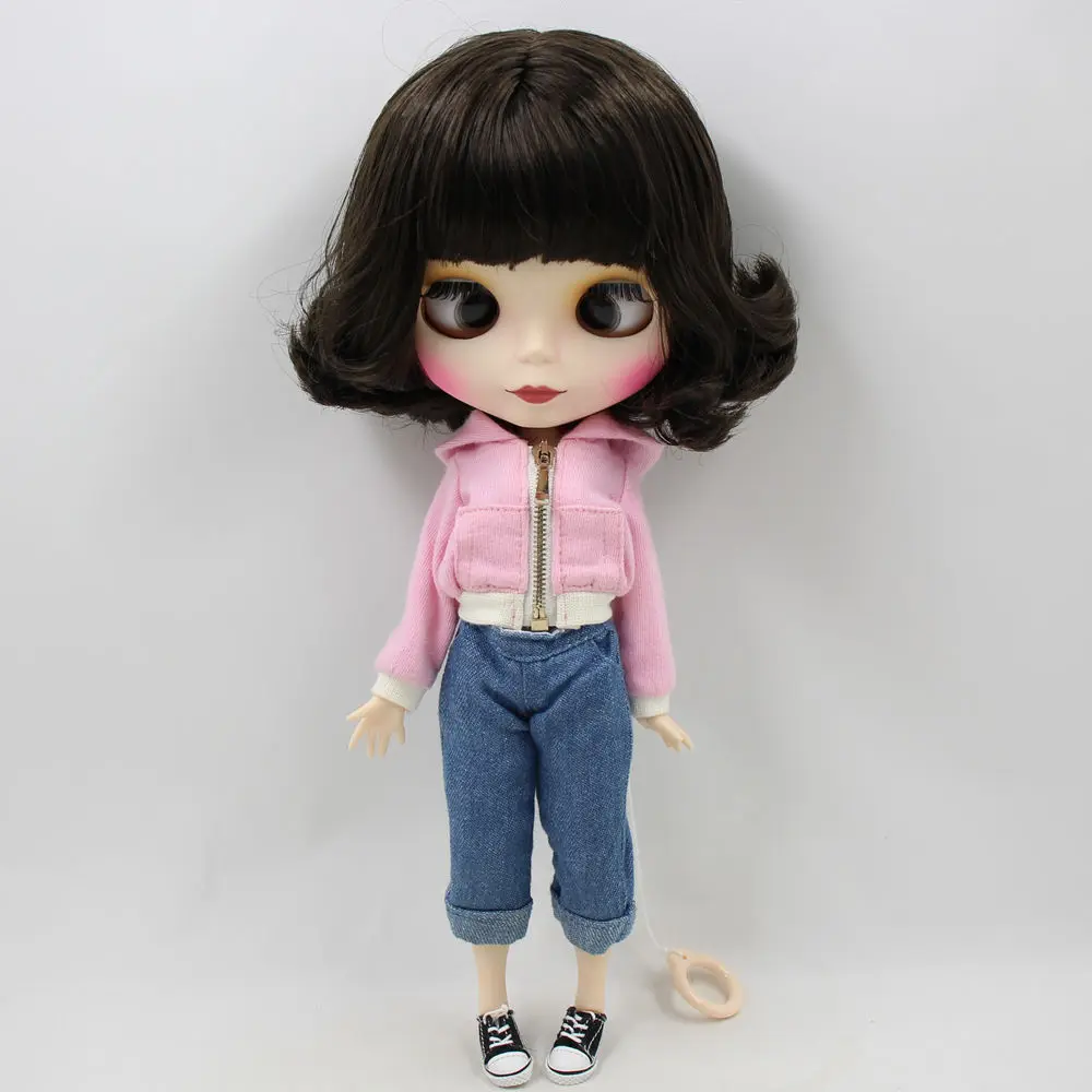 Ледяной обнаженный Blyth кукла для серии № BL950 крест глаза черные короткие волосы белая кожа подходит для DIY Изменение игрушки завод Blyth