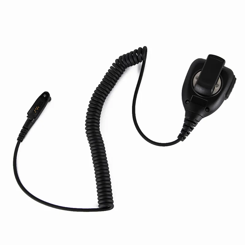 Черный ручной плечо микрофон Динамик микрофон для Motorola раций GP328plus GP338plus gp388 gp344 EX500 ex560