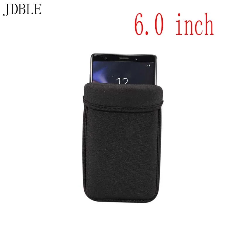 6.0 inch Универсальный ударопрочный неопреновый чехол для телефона, сумка для нескольких телефонов, сумка-кобура, Карманный чехол для улицы, защитный чехол JS0829 - Цвет: 6.0 inch