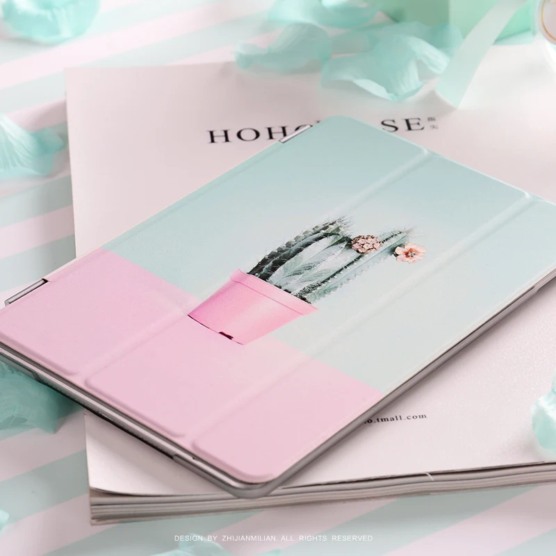 Кактус Чехол-книжка на магнитной застежке Чехол для iPad Pro 9,7 11 air 10,5 10,2 6th 7th 12,9 мини-платье на возраст 2, 3, 4, 5, планшет чехол для нового iPad 9,7