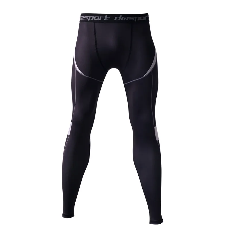 2018 осень зима штаны для бега мужские Эластичные Обтягивающие спортивные