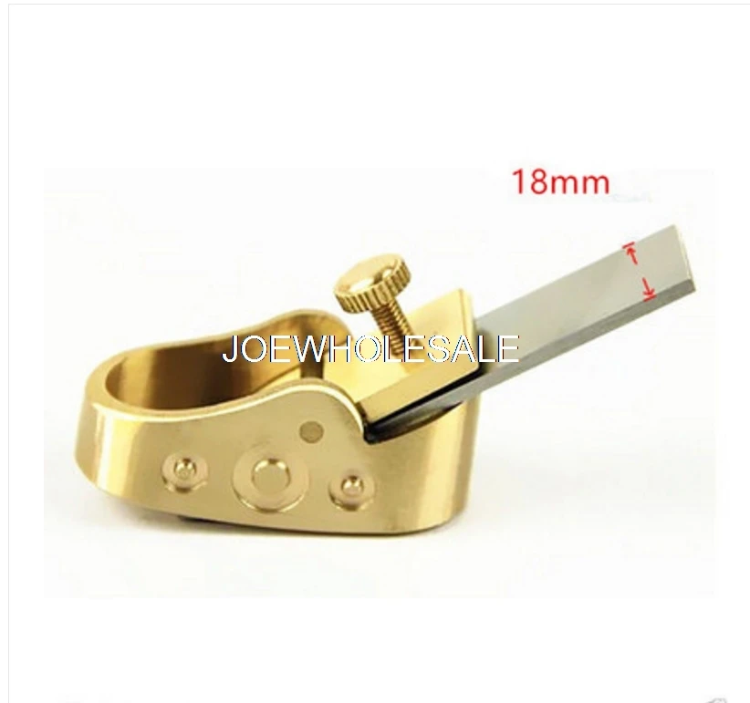 18mm Blade width Мини-самолет, инструменты для изготовления скрипок, Деревообрабатывающие инструменты, латунь с выпуклым дном строгальный станок, резьба по дереву инструмент - Цвет: 18mm Blade width