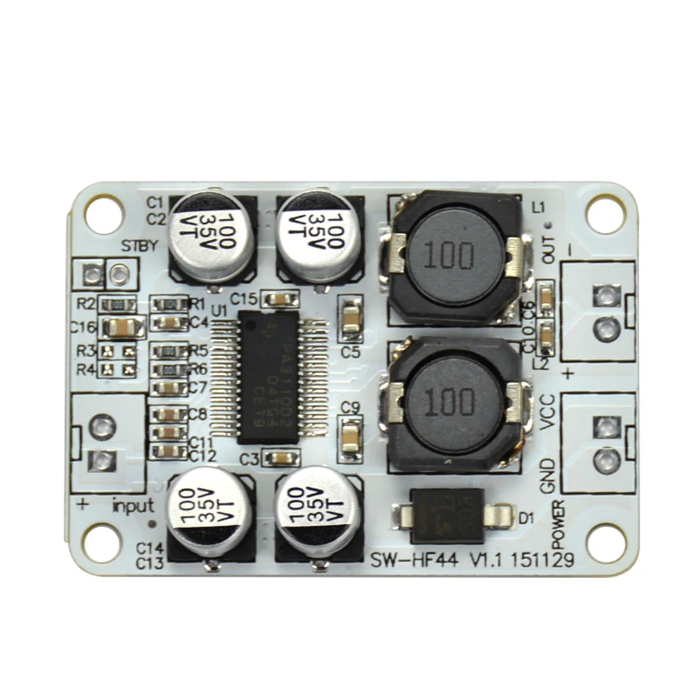 AIYIMA TPA3110 цифровой аудио усилитель доска 30 Вт PBTL моно Amplificador DC8-26V для 4-8Ohm динамик