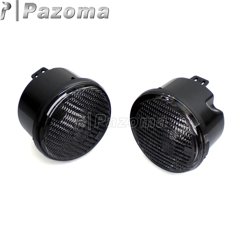 

Black 2x Front Turn Signal Lights Cover for Jeep Wrangler JK
