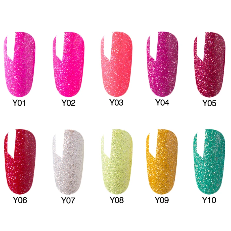 NAILWIND 9 2 мл Горячая Распродажа серебряный бриллиант Y01-Y24 Цвет Модный УФ-гель для