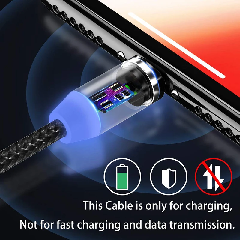 Магнитный кабель Micro USB для iPhone samsung oneplus 6t type-c, быстрая зарядка, магнитное зарядное устройство, usb type C, кабели для мобильных телефонов