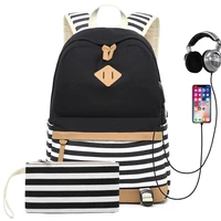 women backpack usb charging laptop backpack for teenage girls school backpack fashion printing female canvas travel backpacks
