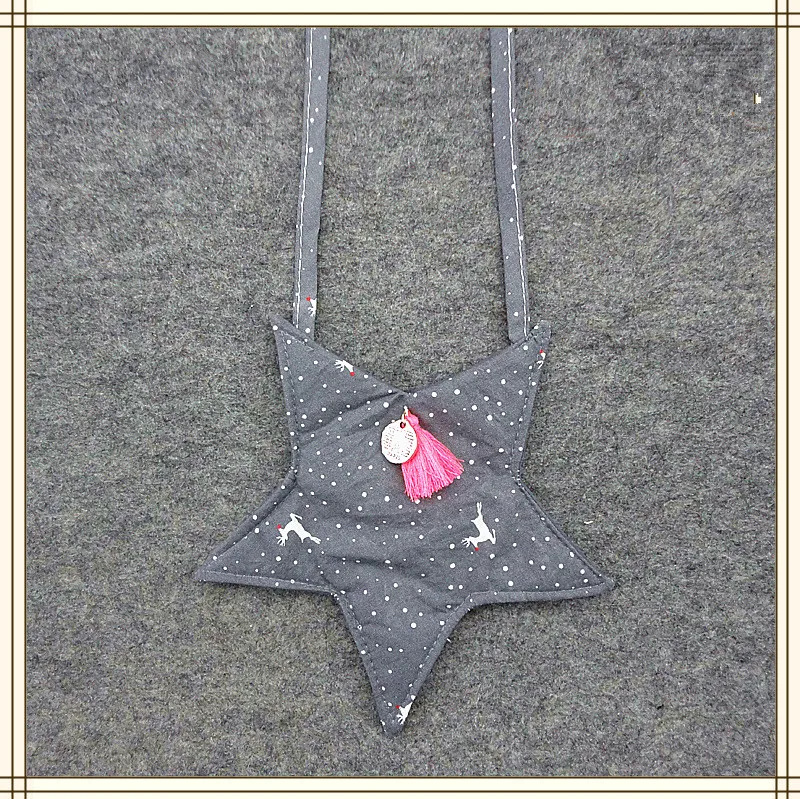 Pentagram fabric styling children's bag tassel versatile messenger shoulder purse |