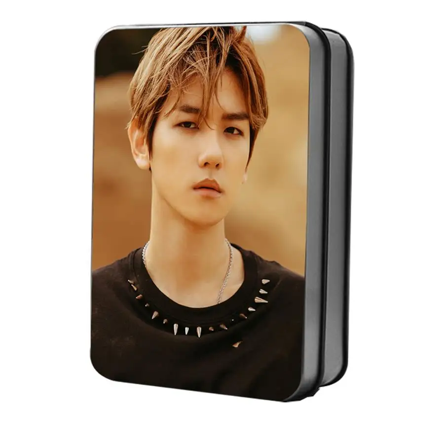 Kpop EXO членов не запутывают мой темп Polaroid Lomo фото карта Sehun Xiumin HD Фотокарта с металлической коробкой 30 шт./компл