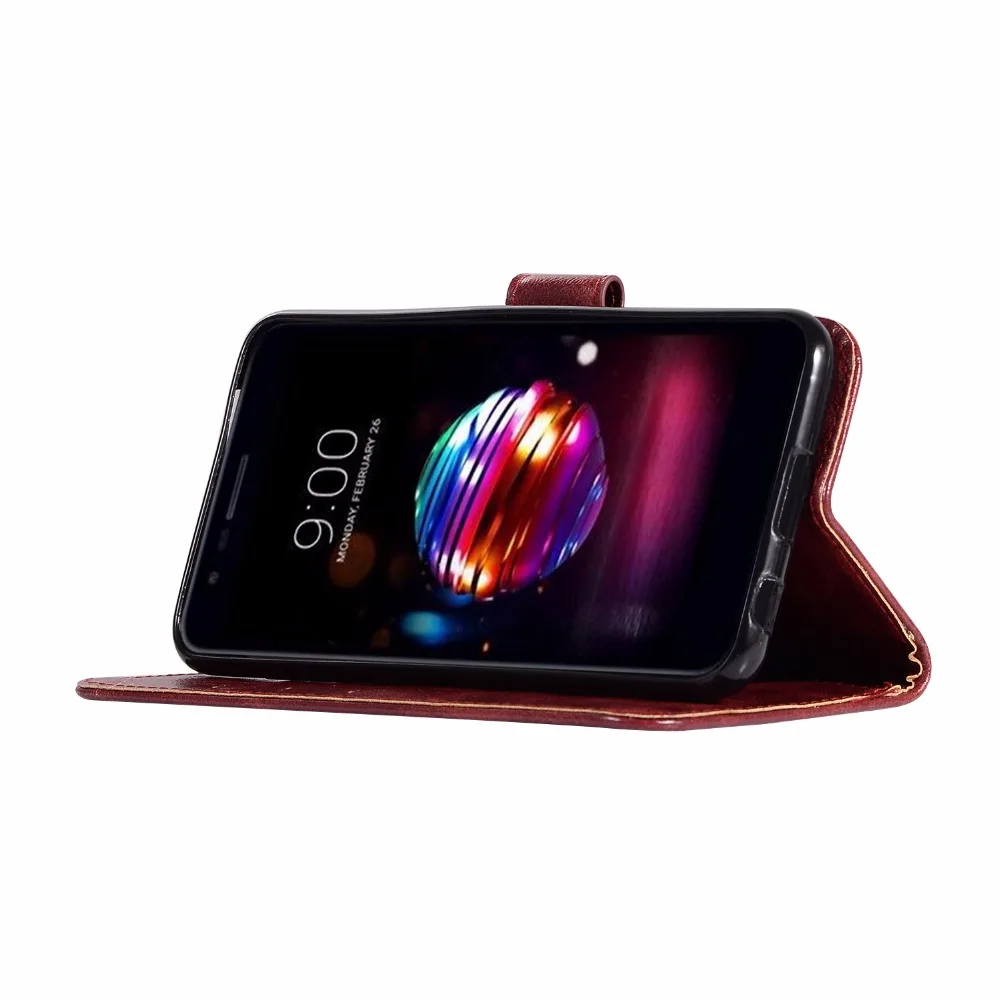 Для LG K11 чехол 2018 Роскошный кошелек Обложка на заднюю панель из искусственной