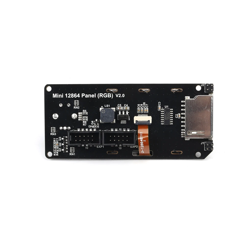 Тип A MINI12864 ЖК-экран mini 12864 v2.1 дисплей RGB подсветка черная поддержка Marlin DIY для SKR с sd-картой части 3d принтера