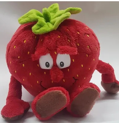 Streberry Новые фрукты овощи мини черника мини Баклажан мини каррорт плюшевые игрушки - Цвет: Streberry