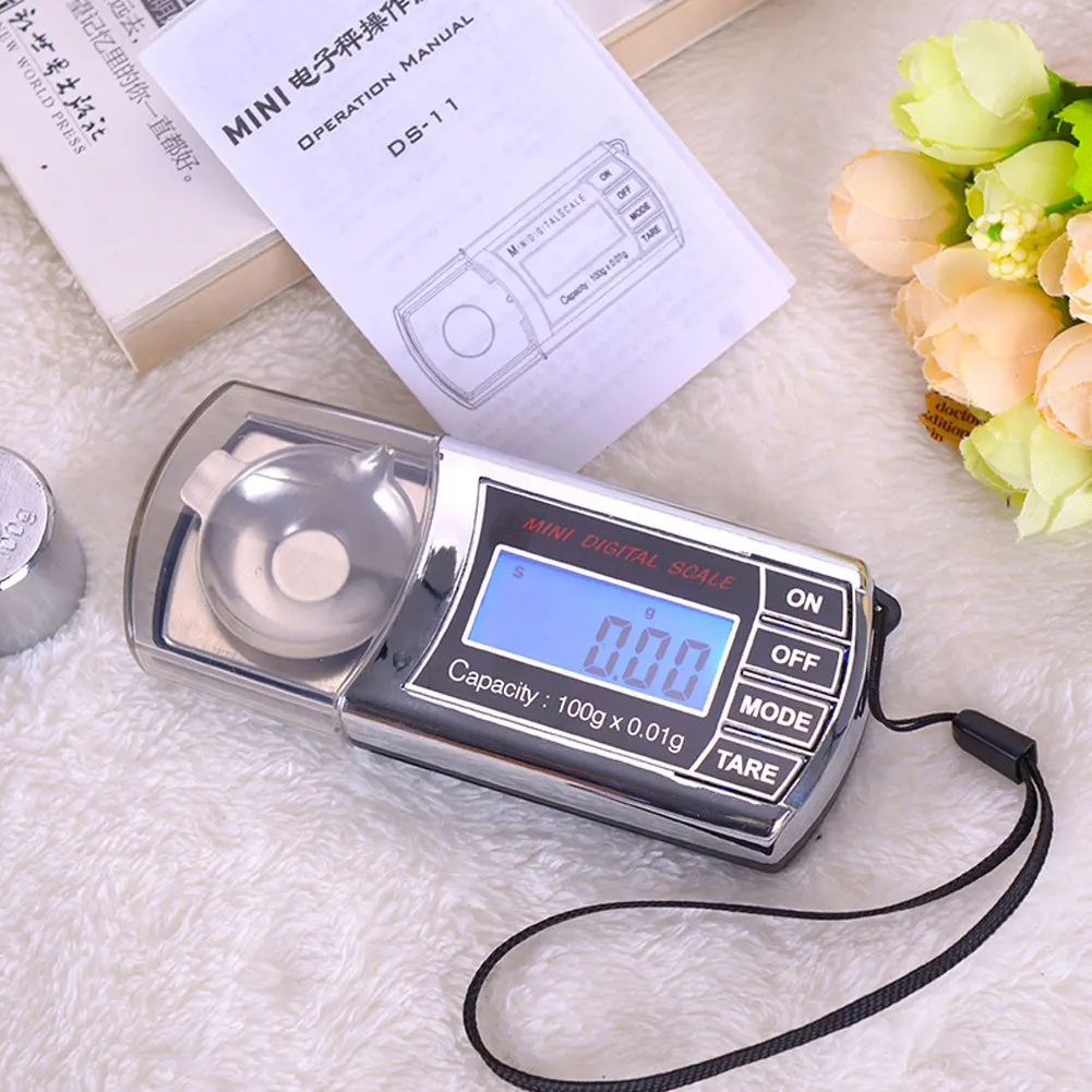 Baking Electronic Scale LCD Display Mini Jewelry Multifunction 0.01g Portable Powders | Дом и сад
