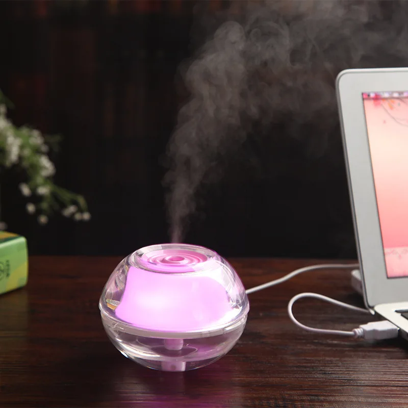 Кристалл ночник увлажнитель USB мини бытовой Воздухоочистители Увлажнитель