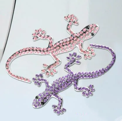 Алмазные стикеры gecko для автомобиля украшения хвоста трехмерные наклейки