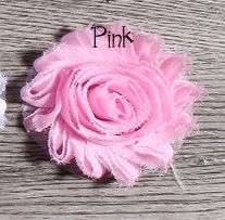 Pink 10 шт./лот 2," 19 цветов модные шикарные потрепанные шифоновые цветы для детей аксессуары для волос 3D потертая Ткань Цветы для головной повязки - Цвет: Pink
