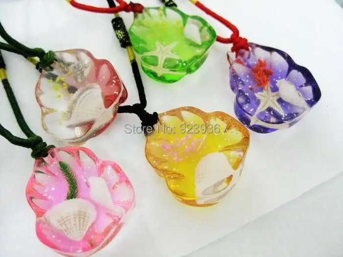 Цепочка с подвеской в виде морской звезды 10 шт. Смешивайте цвета. Океан. Песок.