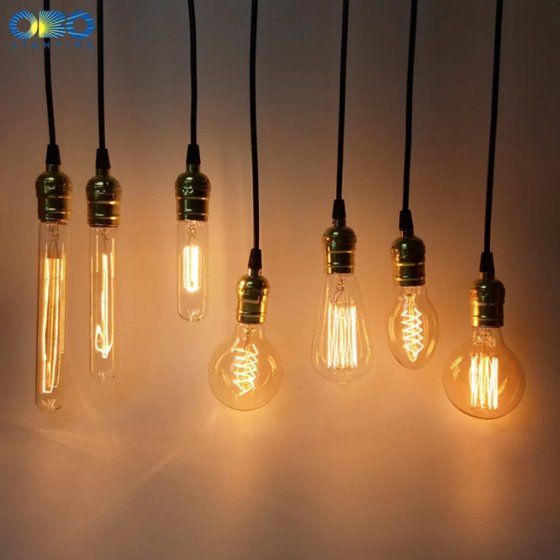 Лампы накаливания Edison E27 держатель лампы 110 В/240 в 2300K старинное украшение