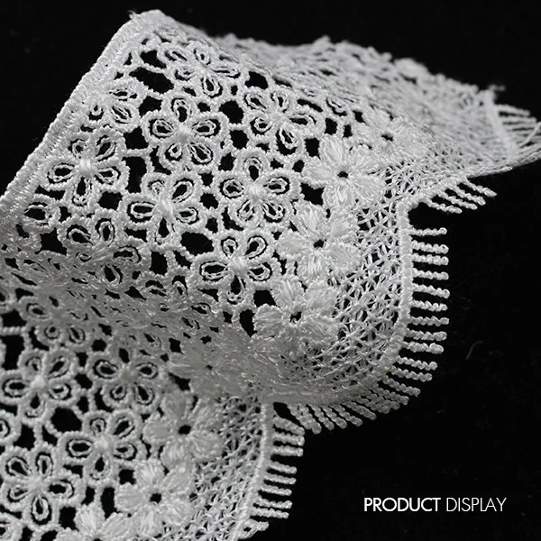 Вышитые водорастворимые кружева полиэстер лента отделка аппликация для