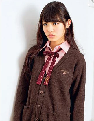 Милая женская японская форма галстук бабочка с вышивкой Лиз Лизы Длинный Галстук