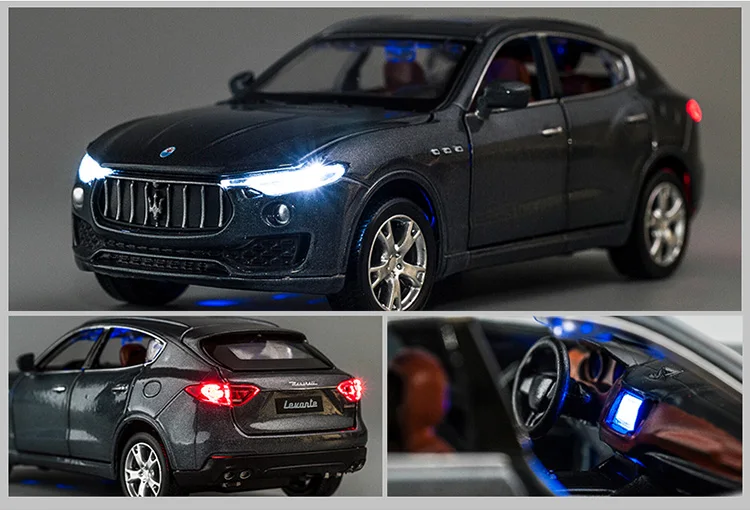 KIDAMI 1:32 Maserati Levante литая под давлением литая модель автомобиля коллекция подарков для детей четыре двери Моделирование игрушечных автомобилей