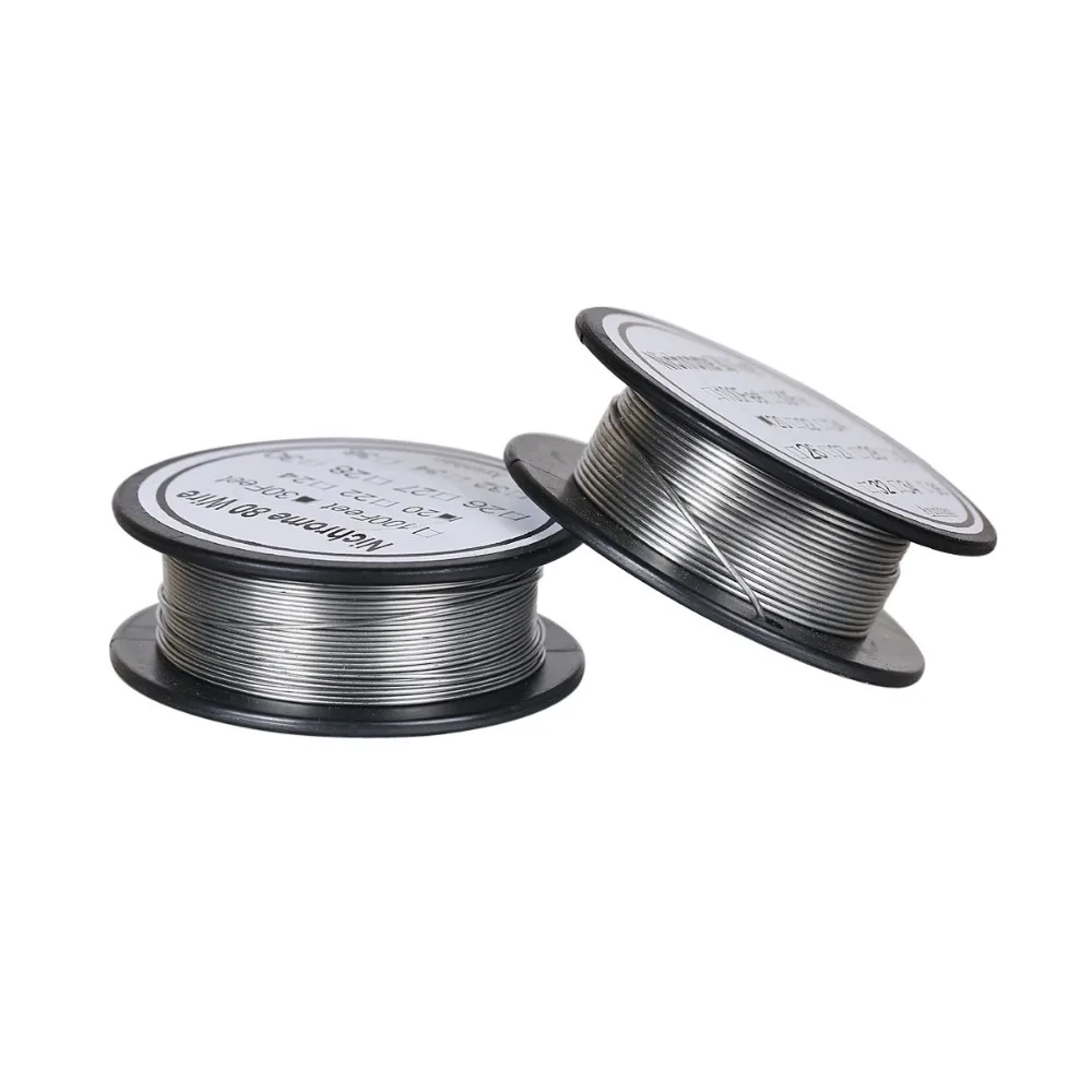 Нихромовая проволока 80 20 Калибр AWG из нержавеющей стали 0 8 мм 30 футов используется