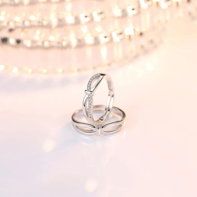 

2019 Silver Color Twist Classical Cubic Zirconia Ring Wedding Engagement Ring for Woman Twist Twine Spine Rings Bague Femme
