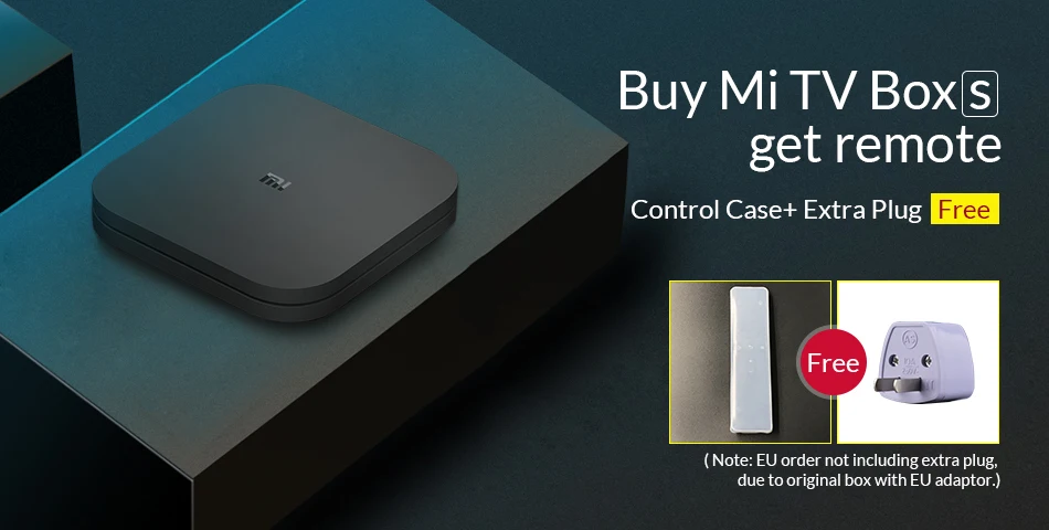 Глобальная версия Xiaomi Mi ТВ-приставка S Android 8,1 4K HDR 2G 8G WiFi Google Cast Netflix Медиаплеер Smart control телеприставка BT4.2