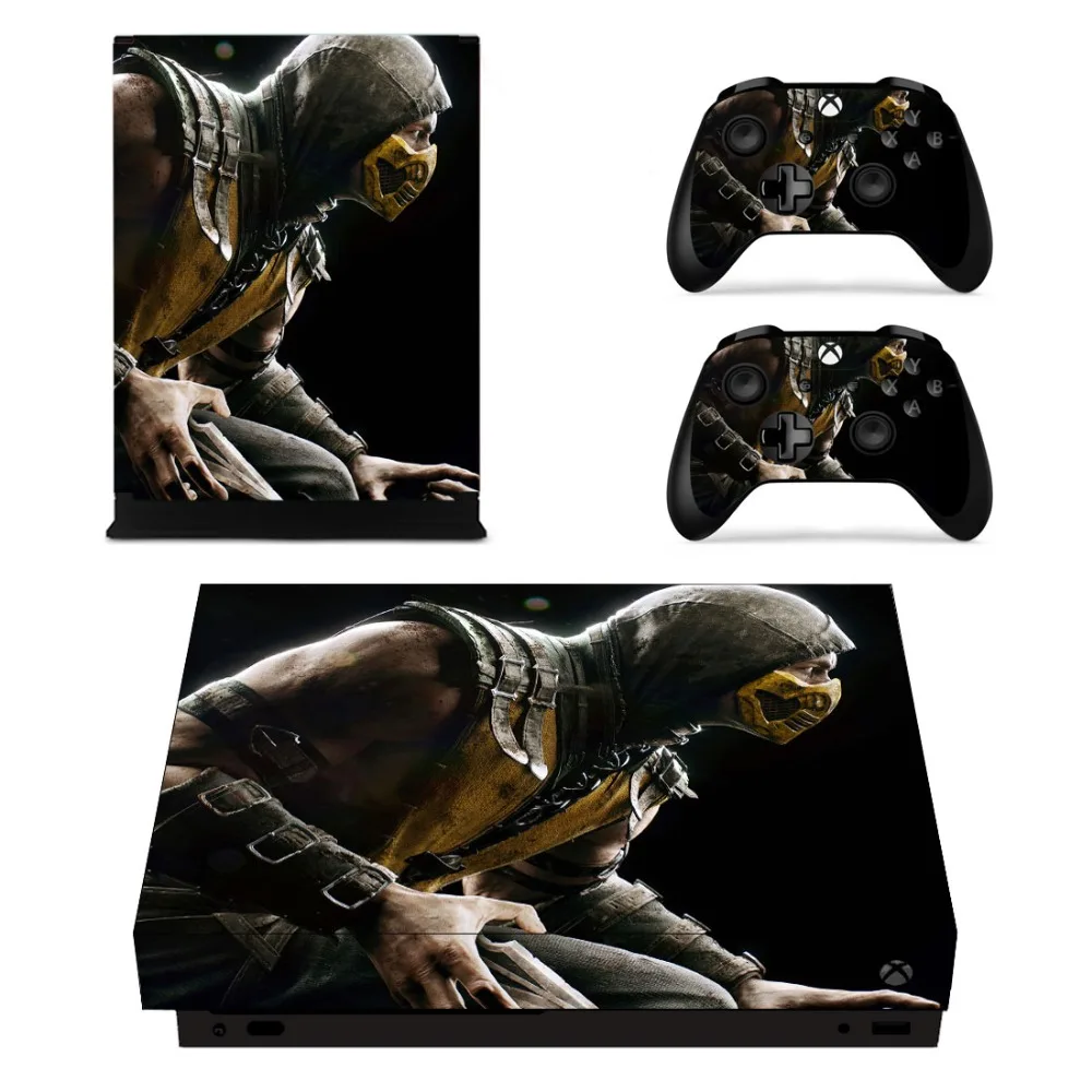 Mmoral Kombat наклейка на кожу для Microsoft Xbox One X консоль и контроллер наклейка на кожу s для Xbox One X виниловое покрытие