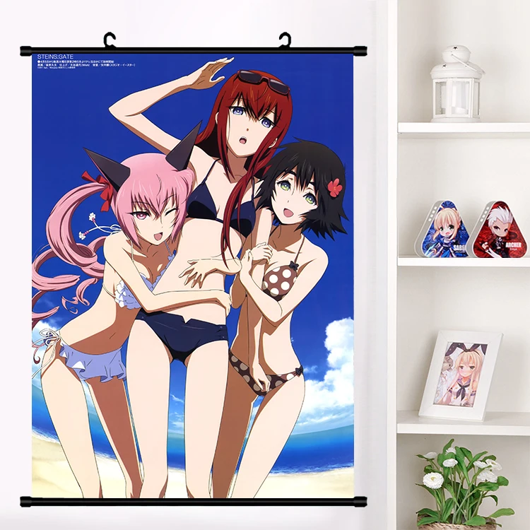 Аниме Steins Ворота окабе Rintarou Makise Kurisu наклейки на стену панно настенные подвесные