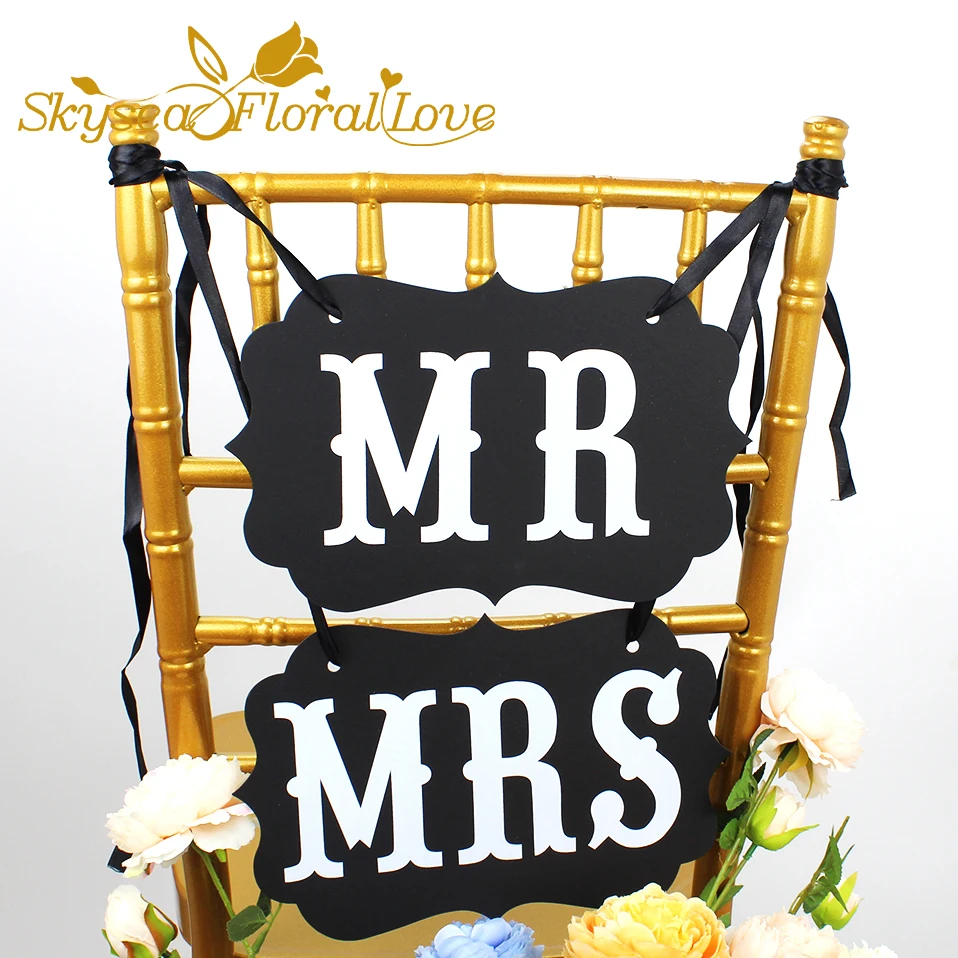 Декор для свадьбы MR &amp MRS баннерное украшение фотосъемки стул с поясом товары |