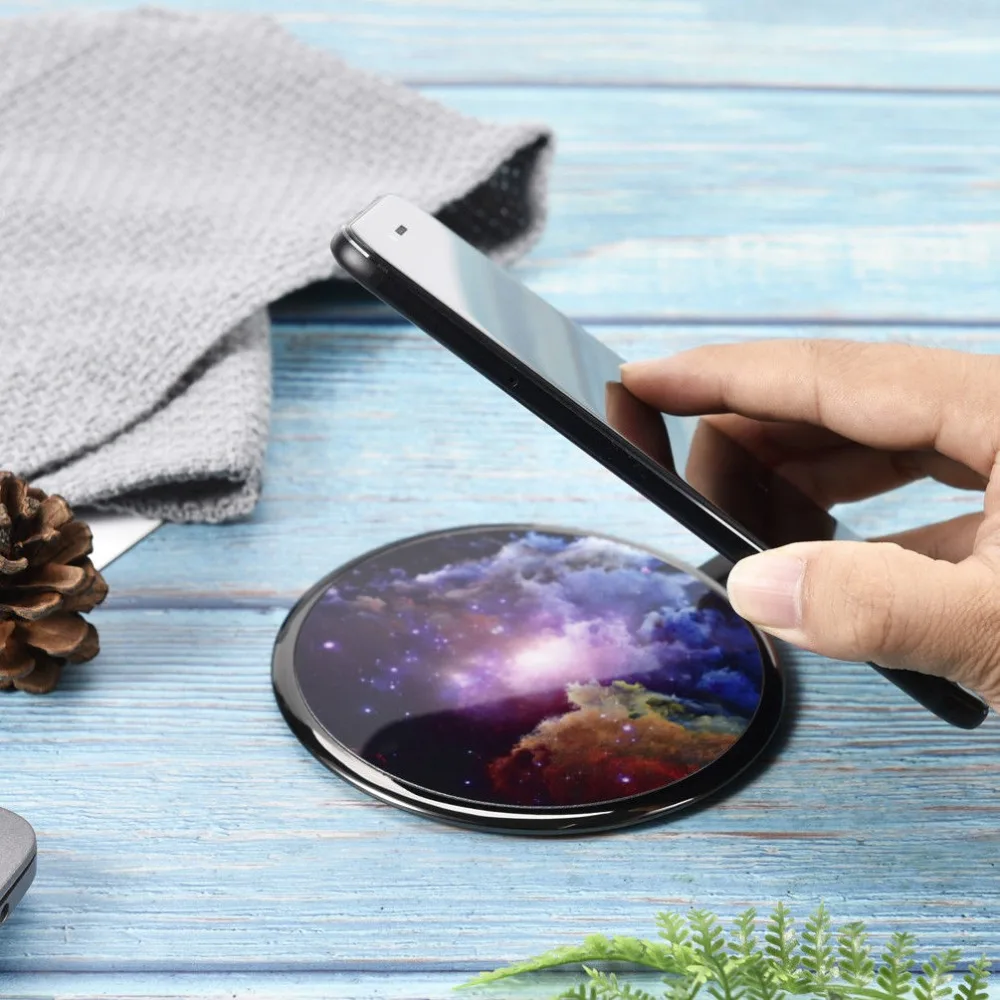 2019 10 Вт Быстрое беспроводное зарядное устройство для XIAOMI samsung Galaxy S9 S10 Note 9 S7 Edge USB Qi