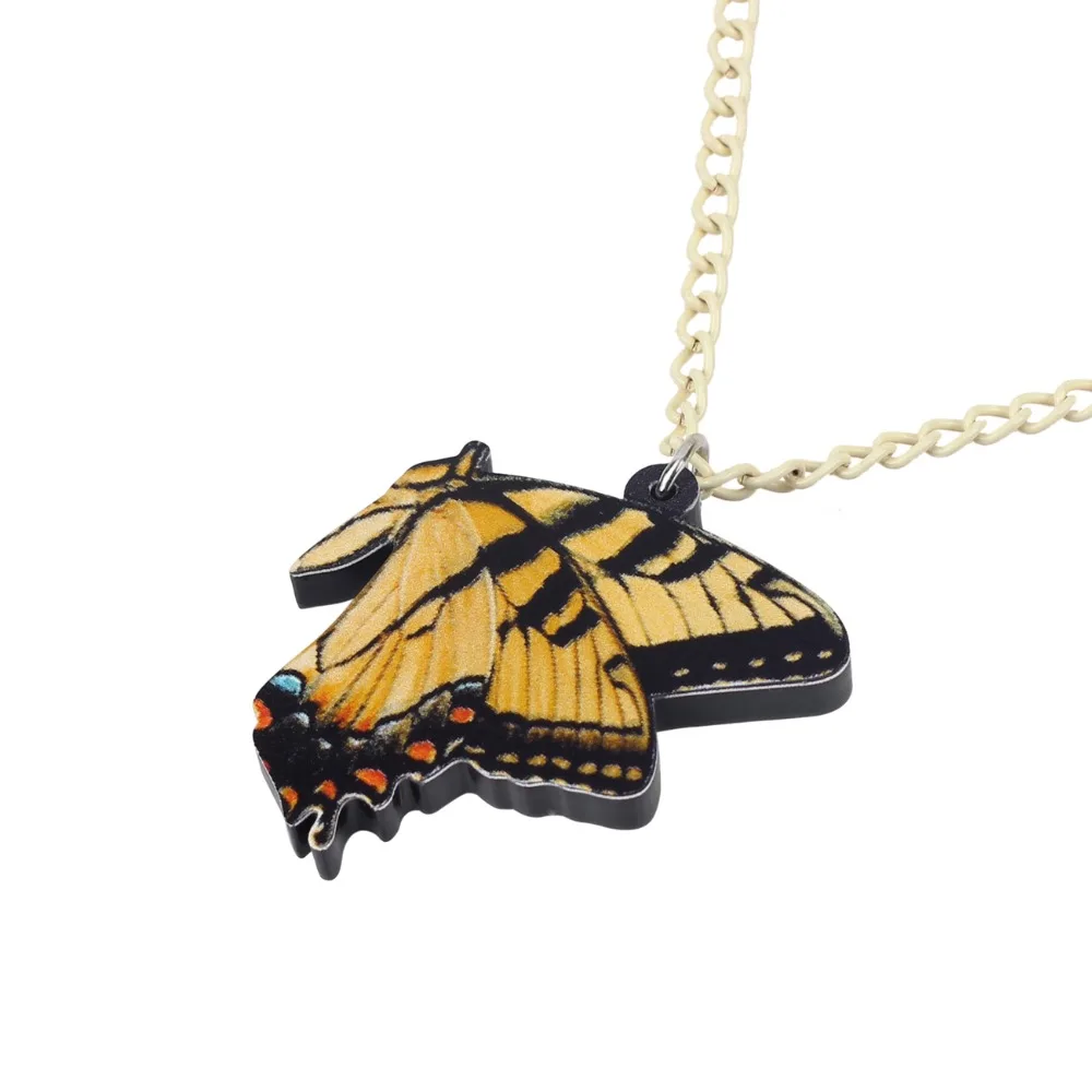 Акриловое ожерелье-бабочка WEVENI Papilio Machaon подвеска-цепочка ошейник с животными