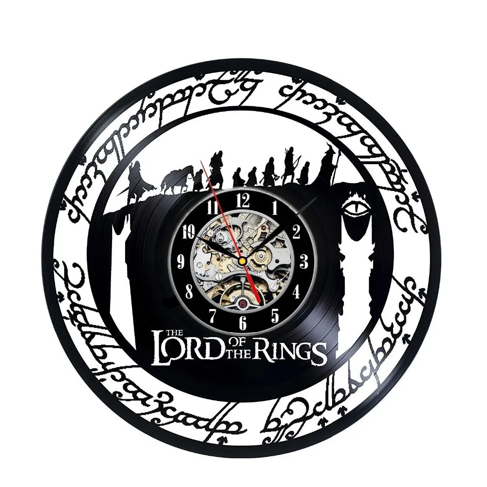 The Lord of Rings художественные виниловые настенные часы Подарочная комната современная домашняя запись старинное украшение