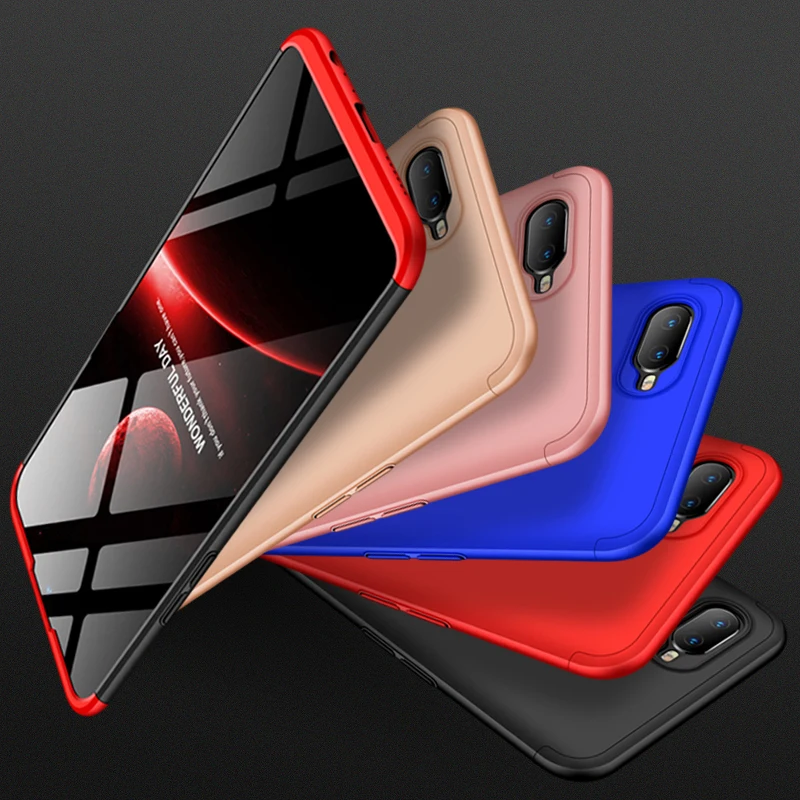 360 полная защита чехол для OPPO A7 AX7 жесткий пластик 3 в 1 Матовый Жесткий ПК задняя