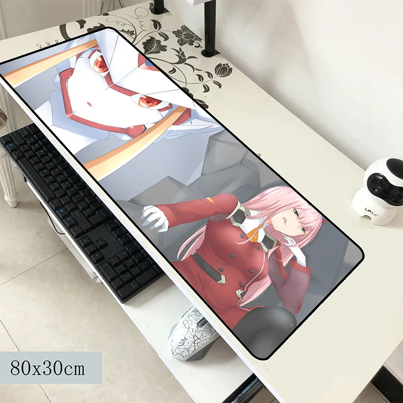 Коврик для мыши darling in the franxx 800x300x2 мм очаровательные компьютерные коврики игровые