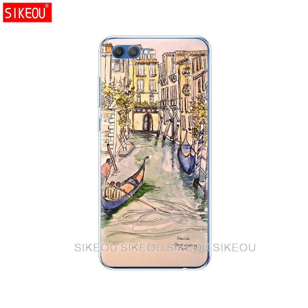 Силиконовый чехол для телефона Huawei Honor 10 V10 3c 4C 5c 5x 4A 6A 6C pro 6X 7X 6 7 8 9 LITE Италия Венеция