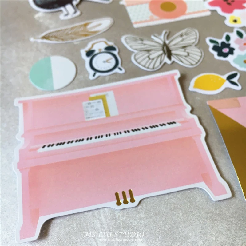 70 шт. декоративные наклейки для скрапбукинга|cardstock die cuts|cardstock scrapbookingcardstock cards |