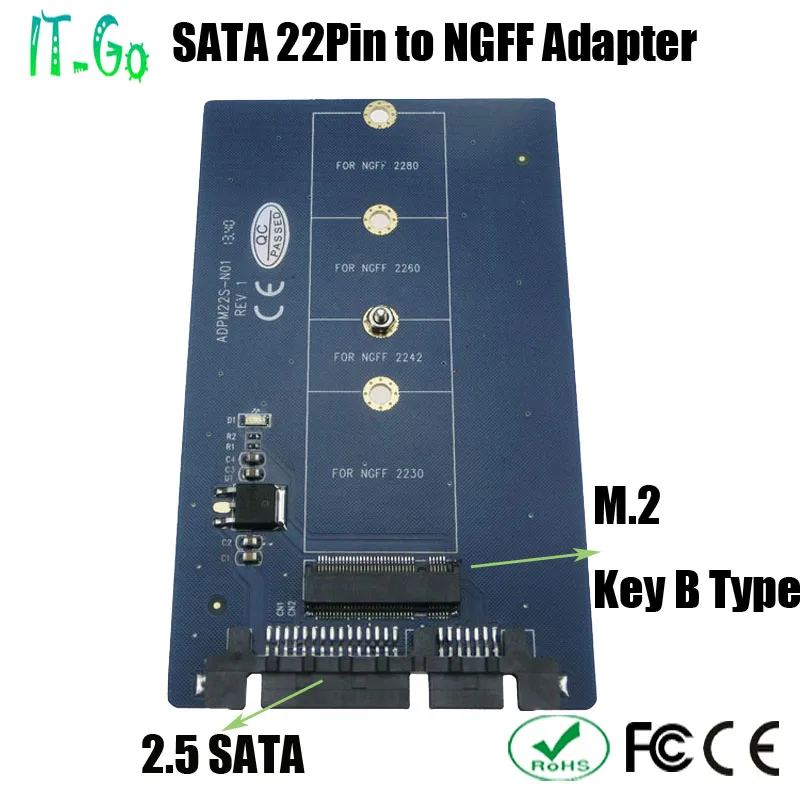 M.2 к SATA адаптер m2 SSD конвертер NGFF контроллер m 2 5 'SSD | Компьютеры и офис