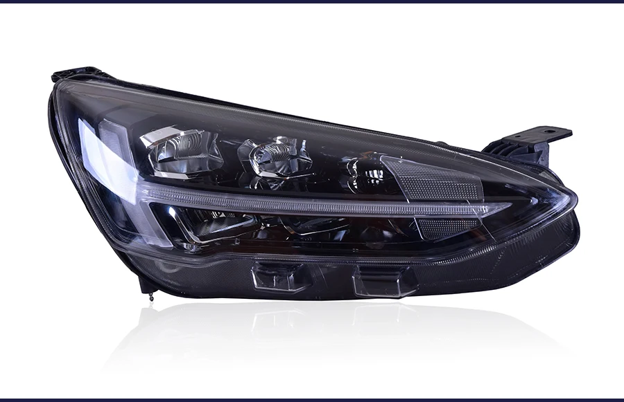 Фара в сборе для Ford Focus светодиодные фары дневного света поворотник светодиодный Низкий Луч полный светодиодный источник света