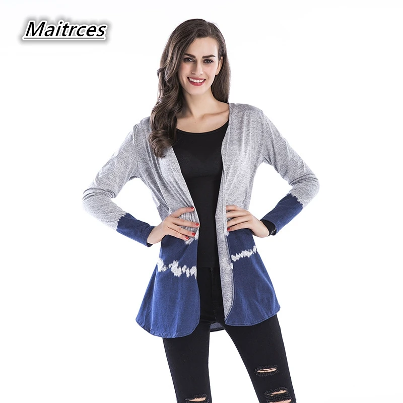 Тонкий вязаный летний кардиган свитер женские весенние топы Женская куртка в