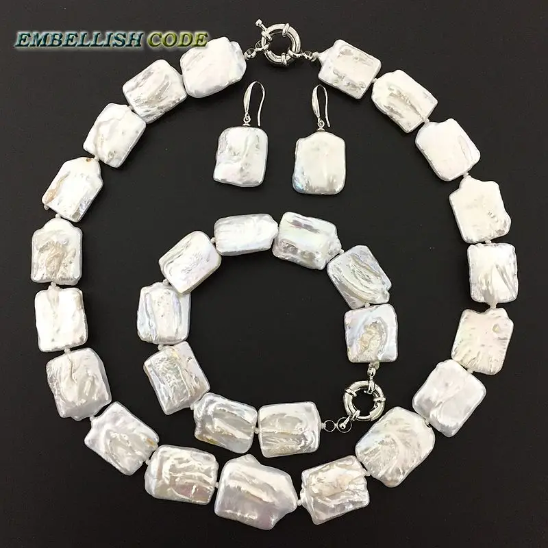 Новый тип жемчужное ожерелье браслет крючок висячие серьги белый цвет