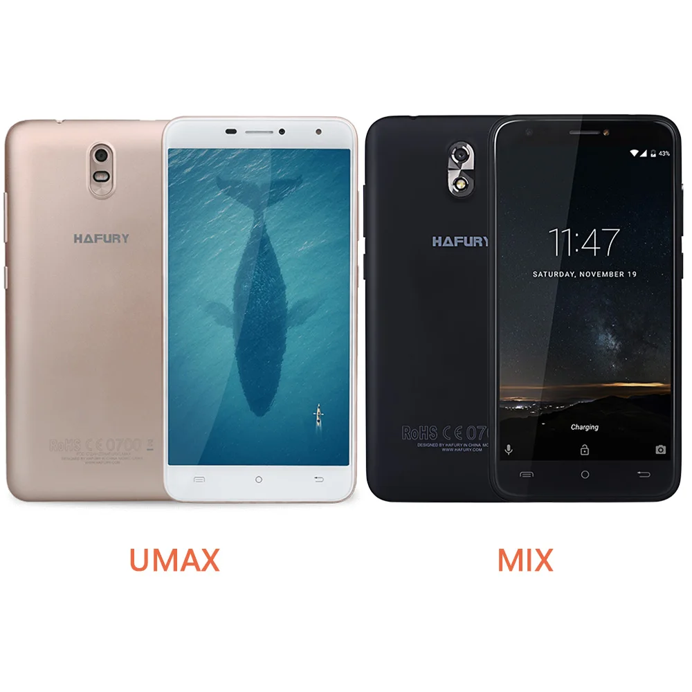 Смартфон Cubot Hafury Mix/Hafury Umax MT6580 четырехъядерный 2 Гб ОЗУ 16 ПЗУ оригинальный Android 7 0