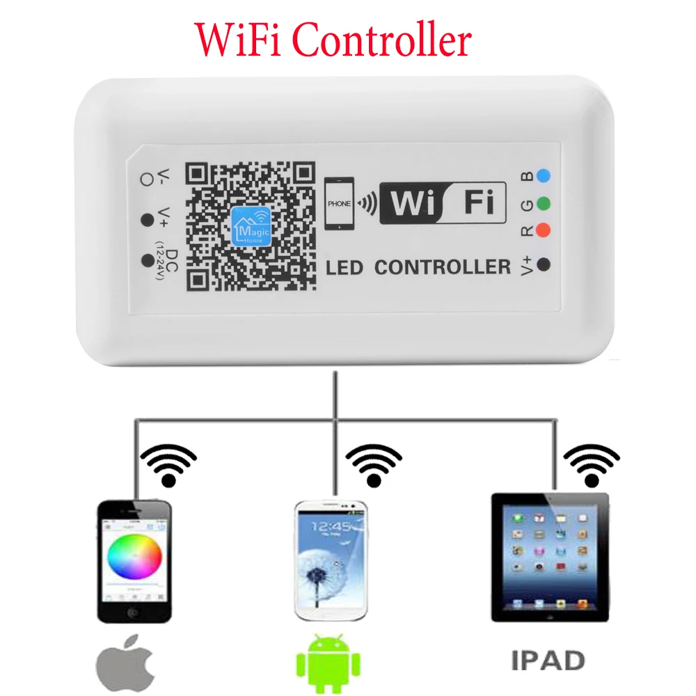 5050 светодиодный wifi RGB Светодиодная лента 15 м ленточный светильник не водонепроницаемый 5 м 10 м RGB 60 светодиодный/м беспроводной wifi управление смартфон управление Лер