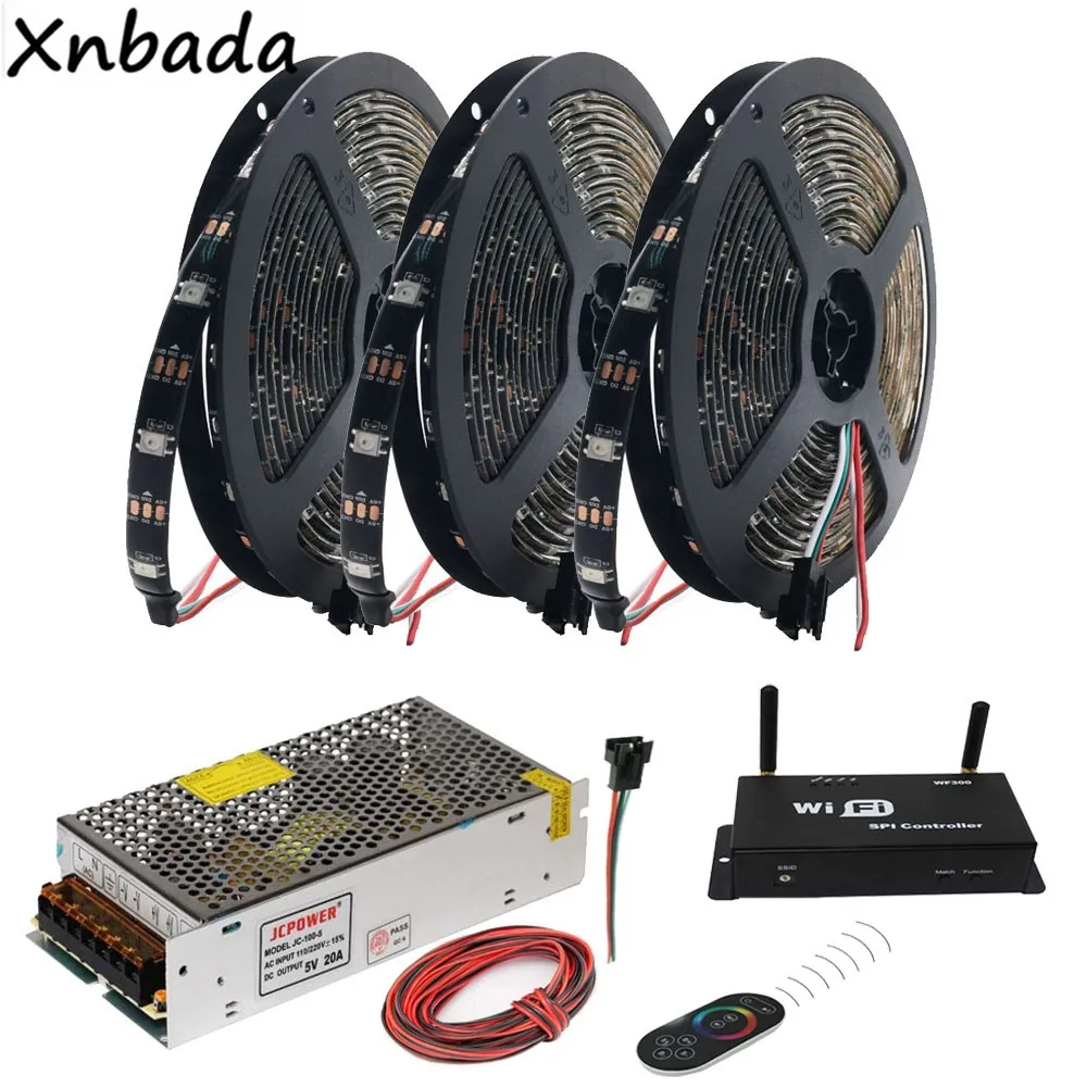 Светодиодная лента WS2812B WS2812 RGB светильник WIFI300 со светодиодным контроллером с