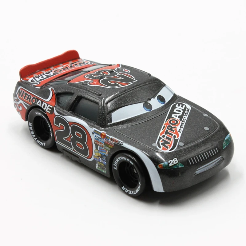 100% Original Disney Pixar Cars No.28 Nitroade Racer 1:55 Scale Diecast Metal Alloy Modle Cute Toys Car For Children Gifts | Игрушки и