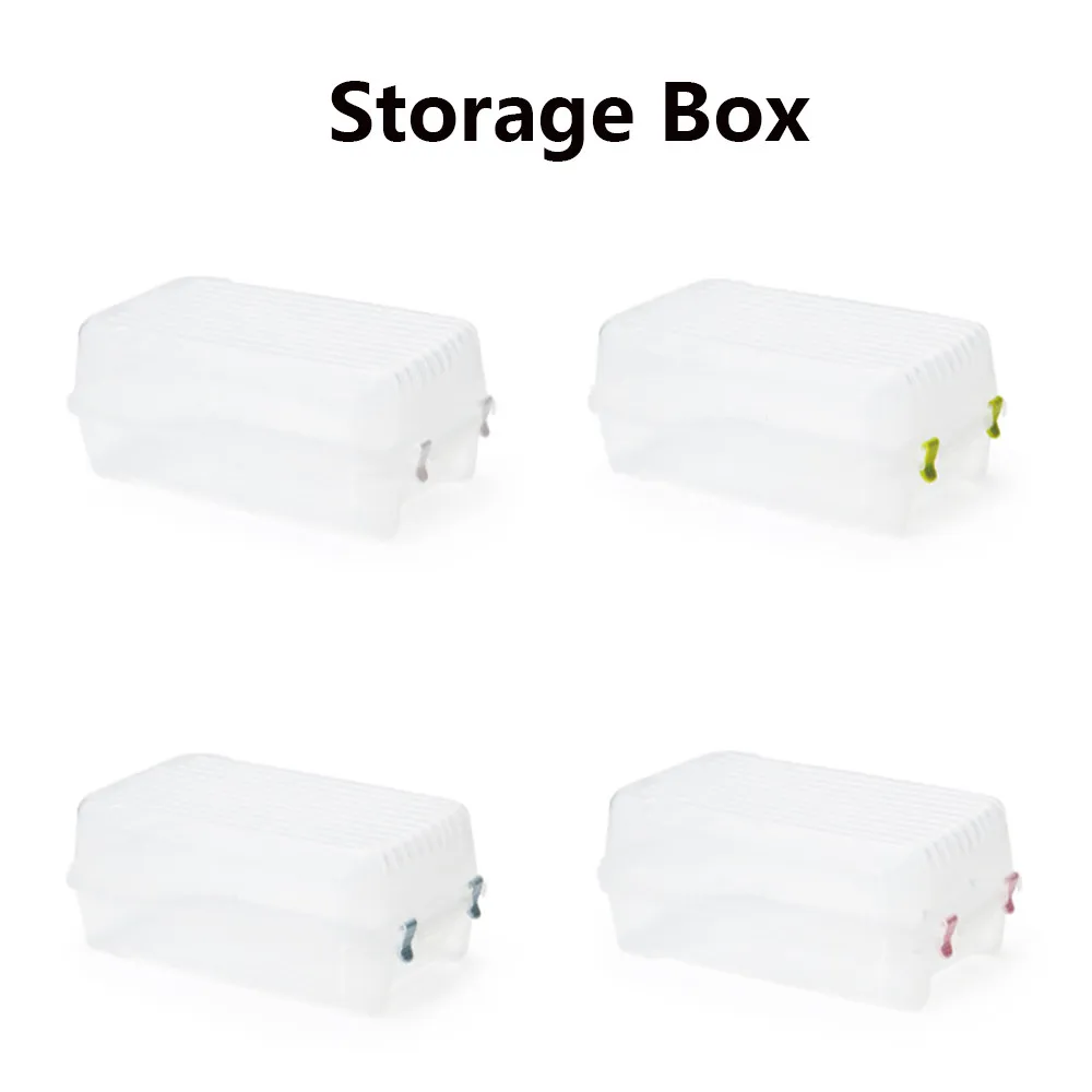 Коробка для обуви прозрачная пластиковая мужская обувь Штабелируемая коробка