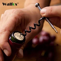 walfos creative multifunctional mini outdoor stainless steel corkscrew wine bottle opener with ring keychain bottle opener