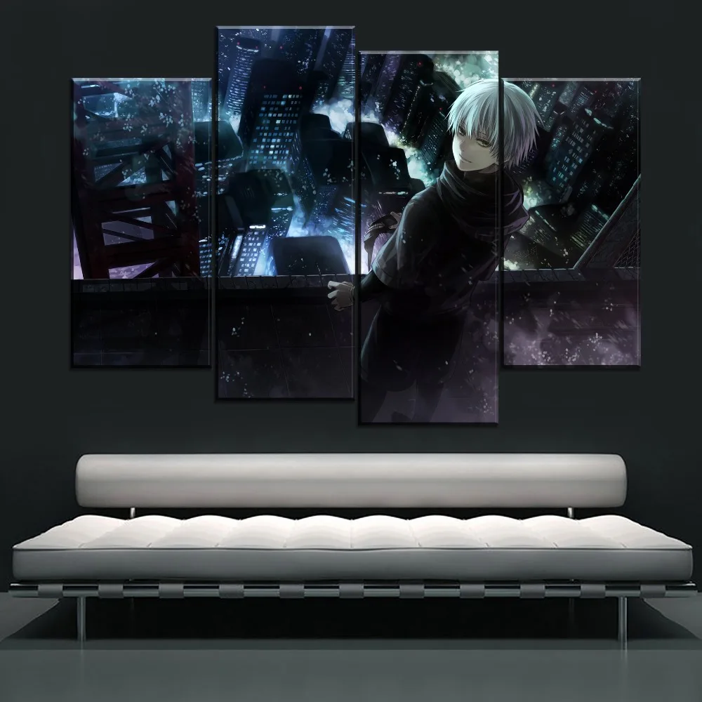 Wall Art маска для картин Ken Kaneki Анимация одежда с надписью Tokyo Ghoul фотографии холст