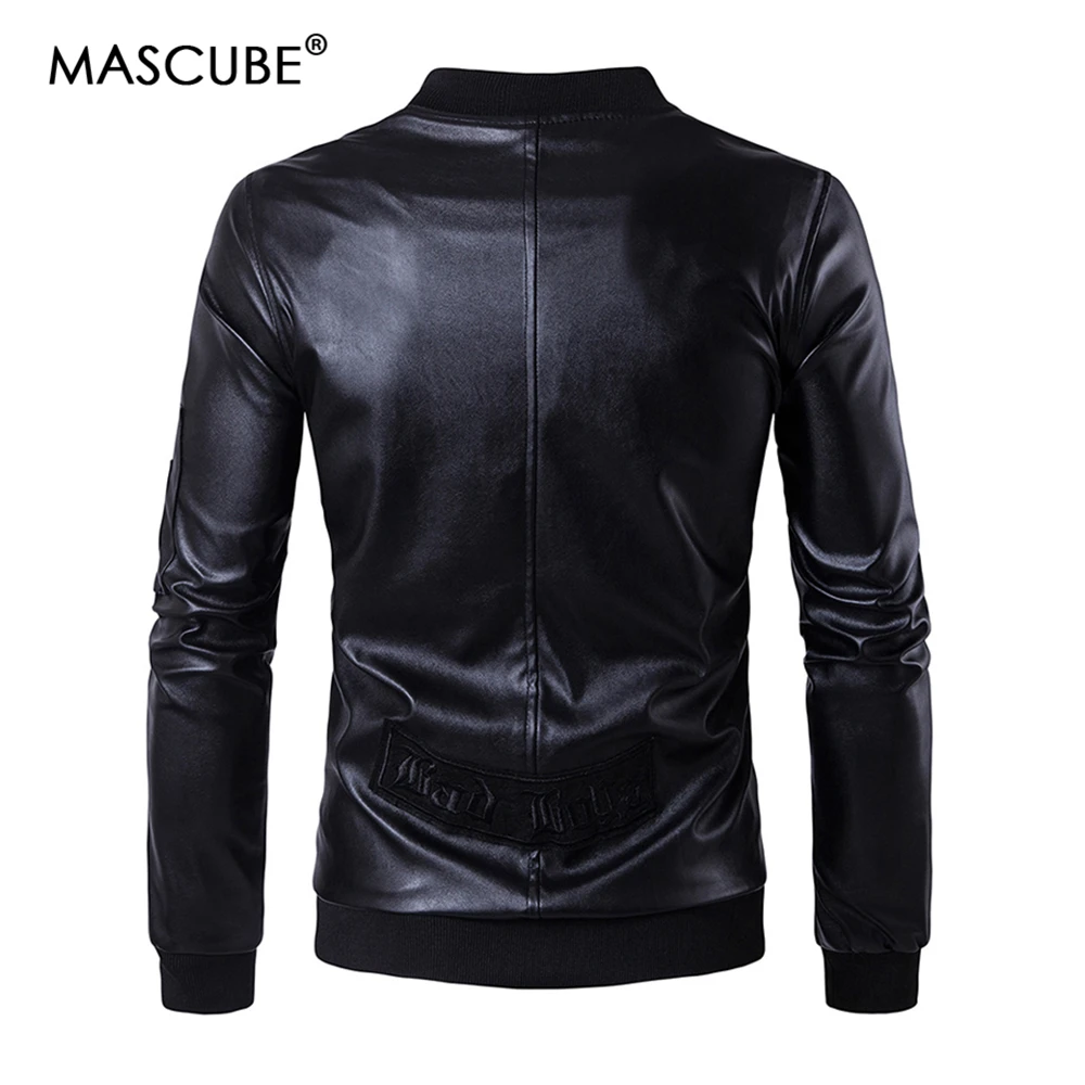 MASCUBE/одежда из натуральной кожи мотоциклетная куртка приталенная Мужская с